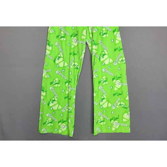 Corona Pajama Pants Mens Small Green Got Lime Lounge Sleepwear So Fly Made USA - Picture 3 of 11